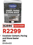 Excelsior Cement, Paving And Stone Sealer 81494493-20Ltr
