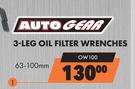 Auto Gear 3-Leg Oil Filter Wrenches 63-100mm OW100