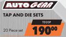 Auto Gear Tap And Die Sets (20 Piece Set) TD20P 