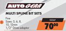 Auto Gear Multi Spline Bit Sets (Fine) SS06F