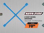 Auto Gear 4-Way Wheel Spanner WS04S
