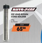 Auto Gear OZ Lead Rosin Core Solder SIC01