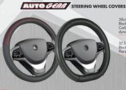 Auto Gear Steering Wheel Covers 38cm (Black Carbon Fibre Dynamic) SWC13