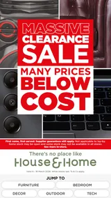 House & Home : Massive Clearance Sale (09 March - 18 March 2026)