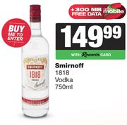 Smirnoff 1818 Vodka-750ml
