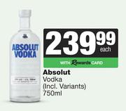 Absolut Vodka-750ml