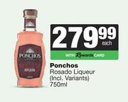 Ponchos Rosado Liqueur-750ml