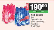 Red Square Ice Spirit Cooler Handies-For 2 x 6 x 275ml