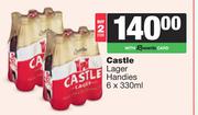 Castle Lager Handies-For 2 x 6 x 330ml