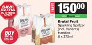 Brutal Fruit Sparkling Spritzer Handies-For 2 x 6 x 275ml