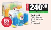 Smirnoff Spirit Cooler Cans-For 2 x 6 x 440ml