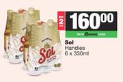 Sol Handies-For 2 x 6 x 330ml