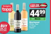 Shortwood White, Red Or Rose-750ml