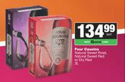 Four Cousins Natural Sweet Rose,Sweet Red Or Dry Red-3L