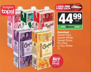 Carnival Sweet Red, White, Rose, Dry Red Or Dry White-1L
