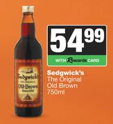Sedgwick's The Originl Old Brown-750ml