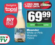Meandor White Or Pink Moscato-750ml