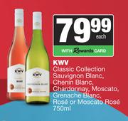 KWV Classic Collection Sauv,Chenin Blanc,Chardonnay,Moscato,Grenache Blanc Rose Or Moscato Rose-750m