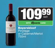 Beyerskloof Pinotage Or Cabernet/Merlot-750ml