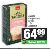 Jacobs Cappuccino Sticks Assorted-10s