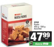 Spar Rusks Assorted-450g-500g