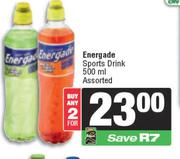 Energade Sports Drink Assorted-For 2 x 500ml