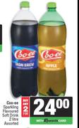 Coo-ee Sparkling Flavoured Soft Drink Assorted-For 2 x 2L
