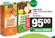 Liqui Fruit 100% Fruit Juice Blend Assorted-For 2 x 2L