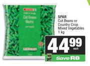 Spar Cut Beans Or Country Crop Mixed Vegetables-1Kg