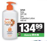 Spar Sola SPF30 Sun Protection Lotion-400ml