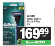 Gillette Razor Blades Mach 3 Plus-2s