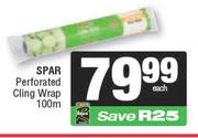 Spar Perforated Cling Wrap 100m