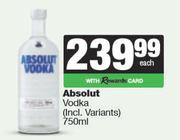 Absolut Vodka-750ml