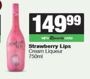Strawberry Lips Cream Liqueur-750ml