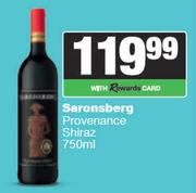 0Saronsberg Provenance Shiraz-750ml
