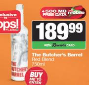 The Butcher's Barrel Red Blend-750ml