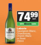 Laborie Sauvignon Blanc, Chardonnay Chenin Blanc Or Rose-750ml