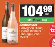 Jakkalsvlei Sauvignon Blanc,Chenin Blanc Or Pinotage Rose-750ml