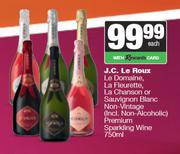 J.C.Le Roux Le Domaine,La Fleurette,Chanson Or Sauv Blanc Non Vintage Premium Sparkling Wine-750ml