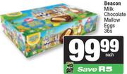 Beacon Milk Chocolate Mallow Eggs-36s