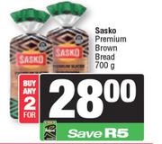 Sasko Premium Brown Bread-For 2 x 700g
