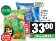 Simba Potato Chips Assorted-For 2 x 120g