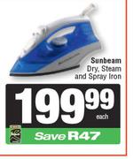 Sunbeam Dry, Steam & Spray Iron