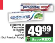 Sensodyne Or Parodontax Toothpaste Assorted-75ml