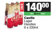 Castle Lager Handies-For 2 x 6 x 330ml