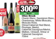 Olve Brook Chenin, Sauv, Chard, Moscato Rose, Red, Pino,Malbec,Cinsault Shiraz Or Cab Sauv-6 x 750ml
