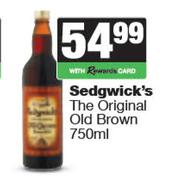 Sedgwick's The Original Old Brown-750ml
