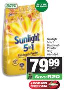 Sunlight 5 In 1 Handwash Powder-3Kg
