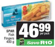 Spar Fish Fingers-400g Per Pack