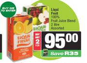Liqui Fruit 100% Fruit Juice Blend Assorted-For 2 x 2L